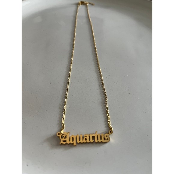 Zodiac Necklace, Horoscope Birth Star Sign Letter Astrology Constellation - Picture 3 of 4